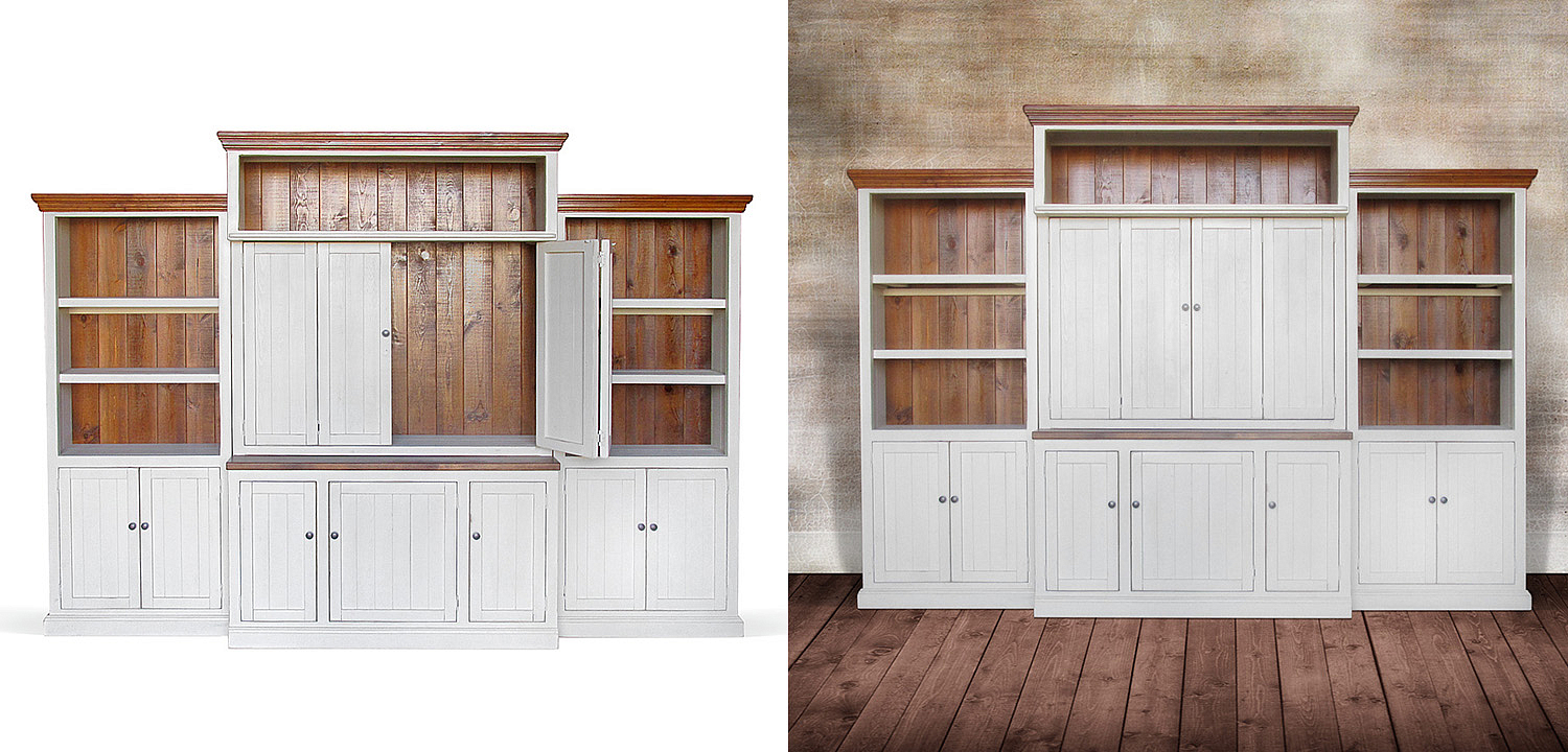 Шкаф-стеллаж Venanzo Provence HARMONIE Weathered White Шкаф-стеллаж Venanzo Provence HARMONIE Weathered White - Loft-Concept во Владивостоке