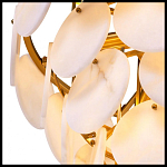 Люстра четырехъярусная с подвесками в форме дисков Cryptocrystalline Stone варинант исполнения - 1 | Loft Concept во Владивостоке