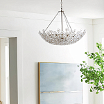 Люстра декорированная цветами из стекла Lightness of Flowers варинант исполнения - 3 | Loft Concept во Владивостоке