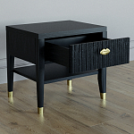 Прикроватная тумбочка с ящиком Elsa Dreams Black варинант исполнения - 2 | Loft Concept во Владивостоке