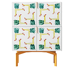 Тумба  с рисунком Short Pina Colada Orange варинант исполнения - 1 | Loft Concept во Владивостоке