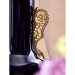 Ваза темно-синяя фарфоровая с бронзовыми ручками и ножками Eden Garden варинант исполнения - 5 | Loft Concept во Владивостоке