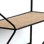 Настенная вешалка с полкой из ротанга Bourn Shelf-hanger варинант исполнения - 4 | Loft Concept во Владивостоке