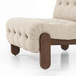 Кресло с деревянным каркасом и обивкой из ткани букле Medieval Furniture варинант исполнения - 4 | Loft Concept во Владивостоке