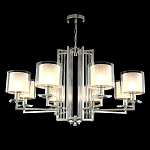 Люстра с 8-ю цилиндрическими плафонами из стекла Laurent варинант исполнения - 8 | Loft Concept во Владивостоке