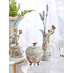 Шкатулка голубого цвета с цветочными орнаментами Blue Garden варинант исполнения - 6 | Loft Concept во Владивостоке