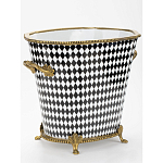 Фарфоровое кашпо Black and white square варинант исполнения - 2 | Loft Concept во Владивостоке