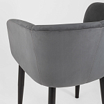 Мягкое кресло на металлических ножках Shaggy Dark Grey варинант исполнения - 6 | Loft Concept во Владивостоке