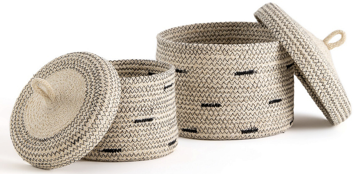 Комплект корзин из джута Wicker Baskets Комплект корзин из джута Wicker Baskets - Loft-Concept во Владивостоке