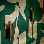 Обои ручная роспись в стиле Арт-деко Symphony Original colourway on Jade silk dupion варинант исполнения - 2 | Loft Concept во Владивостоке