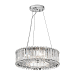 Люстра подвесная круглая с множеством вертикальных прямоугольных кристаллов Kichler варинант исполнения - 2 | Loft Concept во Владивостоке