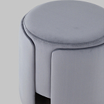 Пуф Alice Poof Grey Серый велюр варинант исполнения - 4 | Loft Concept во Владивостоке