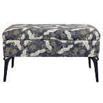 Банкетка с принтом из журавлей Crane варинант исполнения - 1 | Loft Concept во Владивостоке