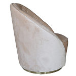 Кресло вращающееся велюровое кремовое Rotation варинант исполнения - 1 | Loft Concept во Владивостоке