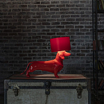 Настольная лампа COLLECTION OF DOGS с абажуром Такса варинант исполнения - 3 | Loft Concept во Владивостоке