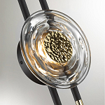 Бра с черным основанием и золотистым декором Bruno варинант исполнения - 2 | Loft Concept во Владивостоке