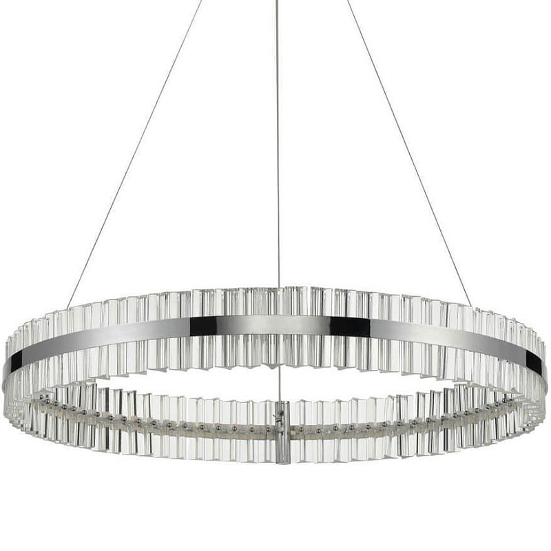 Люстра Belted Ring Хром Прозрачный Люстра Belted Ring Хром Прозрачный во Владивостоке | Loft Concept