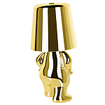 Настольная лампа фигурная золотого цвета с гладким абажуром Высота 19 см Sophia варинант исполнения - 6 | Loft Concept во Владивостоке