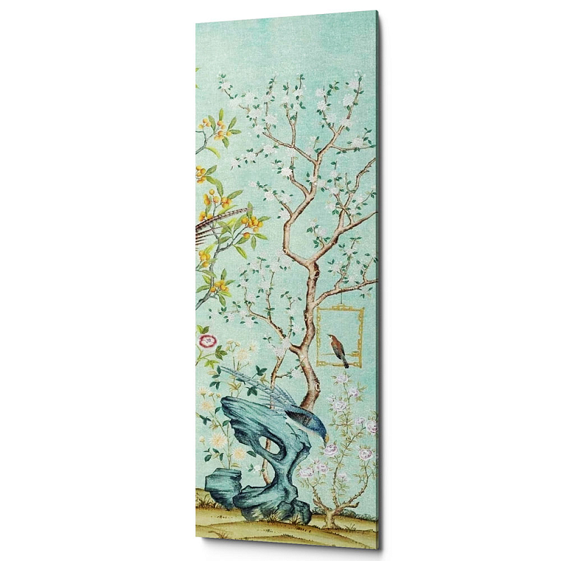 Постер Blue Chinoiserie 5 Голубой пастельный Постер Blue Chinoiserie 5 Голубой пастельный во Владивостоке | Loft Concept
