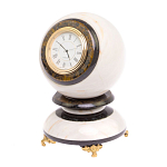 Часы настольные в виде шара из натурального камня Ball Stone Clock варинант исполнения - 10 | Loft Concept во Владивостоке
