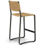 Дизайнерский стул с каркасом из металла с плетеными сиденьем и спинкой GREEN POINT Chair варинант исполнения - 15 | Loft Concept во Владивостоке