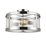 Потолочный светильник с цилиндрическим плафоном из прозрачного пузырькового стекла Feiss варинант исполнения - 1 | Loft Concept во Владивостоке