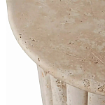 Дизайнерский журнальный стол круглый с фактурным основанием Kibul варинант исполнения - 2 | Loft Concept во Владивостоке