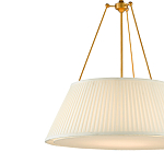 Подвесной светильник светодиодный с фактурным тканевым конусообразным абажуром White Fabric Lampshade варинант исполнения - 2 | Loft Concept во Владивостоке