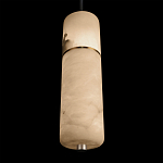 Подвесной светильник с цилиндрическим плафоном из белого алебастра Cryptocrystalline Stone варинант исполнения - 8 | Loft Concept во Владивостоке