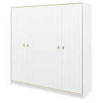 Шкаф белый четырёхдверный для одежды Antique Order варинант исполнения - 1 | Loft Concept во Владивостоке