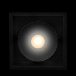 Встраиваемый спот светодиодный черного цвета квадратной формы из металла Pure Square варинант исполнения - 2 | Loft Concept во Владивостоке