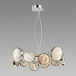 Люстра с плафонами из дымчатого стекла Glass Peonies варинант исполнения - 3 | Loft Concept во Владивостоке