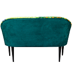 Диван двухместный из натурального бука зеленый с цветочным принтом Impressionism in Art варинант исполнения - 2 | Loft Concept во Владивостоке