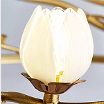 Люстра круглая с ветвистым каркасом и плафонами в виде лотосов Chandelier Lotus варинант исполнения - 1 | Loft Concept во Владивостоке