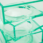 Стол журнальный в форме кубов Acrylic Furniture Lumina Mint Breeze варинант исполнения - 4 | Loft Concept во Владивостоке