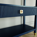 Стеллаж Elsa Dreams Blue со стеклянными полками и ящиком варинант исполнения - 2 | Loft Concept во Владивостоке