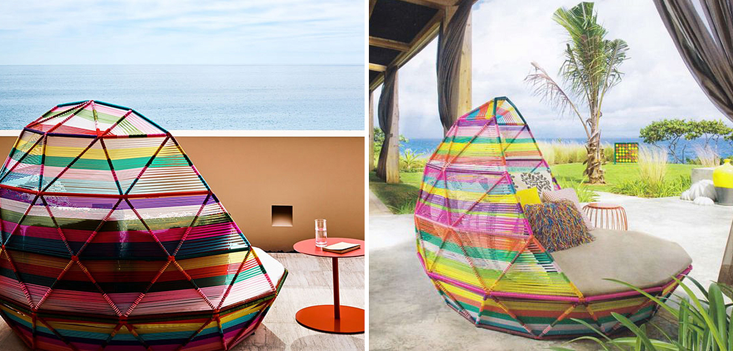 Кровать для улицы Moroso Day Bed Tropicalia Кровать для улицы Moroso Day Bed Tropicalia - Loft-Concept во Владивостоке