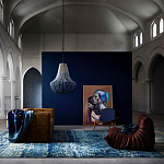 Люстра каплевидной формы украшенная круглыми бусинами Gradient Chandelier Blue White варинант исполнения - 1 | Loft Concept во Владивостоке