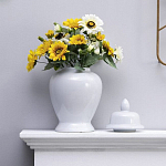 Ваза белая с крышкой однотонная Chinoiserie Ceramics варинант исполнения - 6 | Loft Concept во Владивостоке