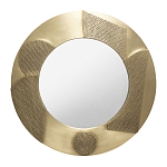 Зеркало золотое со вставками в виде геометрических фигур варинант исполнения - 1 | Loft Concept во Владивостоке