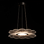 Люстра с прозрачным волнистым плафоном в форме цветка Ethereal Bloom варинант исполнения - 3 | Loft Concept во Владивостоке