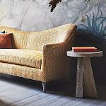 Дизайнерский журнальный стол с круглой каменной столешницей Utezu варинант исполнения - 3 | Loft Concept во Владивостоке