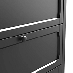 Комод с 3-мя ящиками черный Silva Black Chest of Drawers варинант исполнения - 5 | Loft Concept во Владивостоке