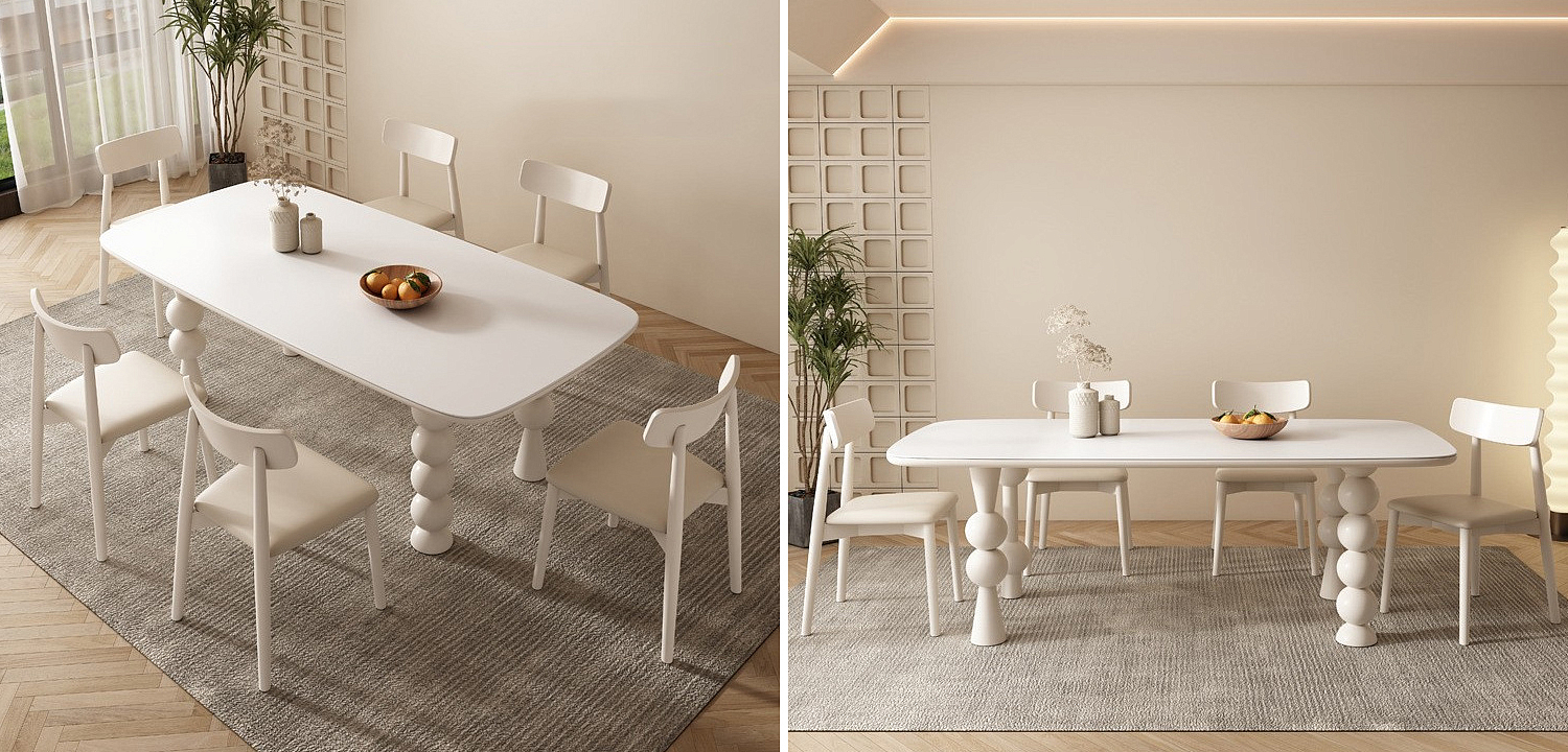 Обеденный стол Raphael Unique Shaped Dining Table Обеденный стол Raphael Unique Shaped Dining Table - Loft-Concept во Владивостоке