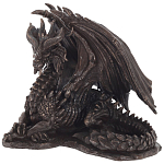 Декоративная статуэтка Дракон Dragon Dark Bronze Statuette варинант исполнения - 1 | Loft Concept во Владивостоке