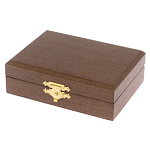 Визитница карманная металлическая с гравюрой Герба России в подарочной коробке Gold Metal Business Card Holders варинант исполнения - 4 | Loft Concept во Владивостоке