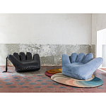 Дизайнерское кожаное кресло в форме руки Poltronova Joe Whip Armchair варинант исполнения - 5 | Loft Concept во Владивостоке