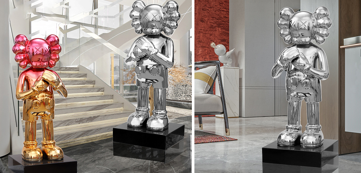 Статуэтка KAWS Silver on stand Статуэтка KAWS Silver on stand - Loft-Concept во Владивостоке