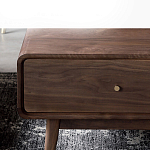 Кофейный стол из дерева с ящиком и нишей для хранения Coffee Walnut Table варинант исполнения - 5 | Loft Concept во Владивостоке