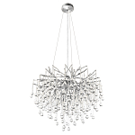 Люстра подвесная с прозрачными стеклянными подвесками в форме капель Диаметр 60 см Droplet Chandelier варинант исполнения - 12 | Loft Concept во Владивостоке